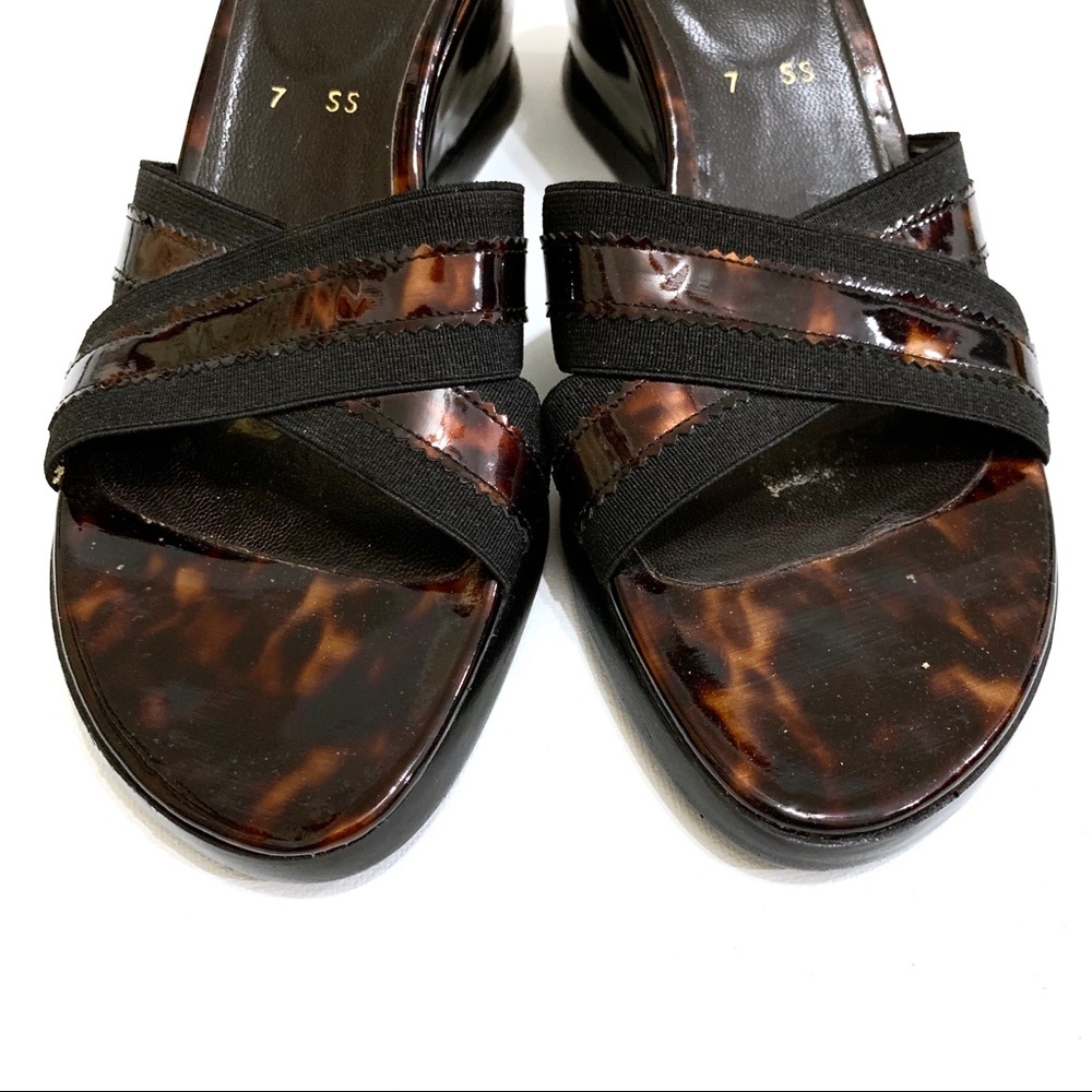 Stuart Weitzman Tortoise Shell Slides - image 3